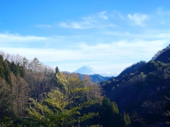 金櫻神社から望む富士山